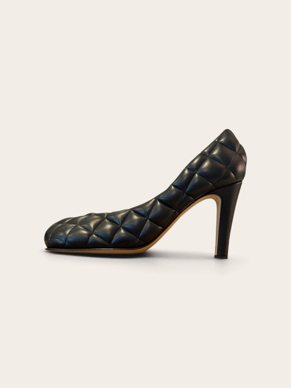 Bottega Veneta Padded Bloc Matelassé Nappa Pump Black 38 | Daniel Lee Era - Picture 2 of 10